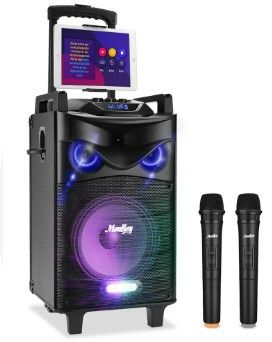 Photo 3 of Moukey Karaoke Machine, PA System Subwoofer, Portable Bluetooth Speaker