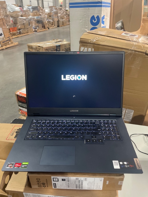 Photo 3 of Lenovo Legion 5 Gaming Laptop, 17.3” FHD (1920 x 1080) Display, AMD Ryzen 5 5600H Processor, 8GB DDR4 Ram, 256GB SSD Storage, NVIDIA GeForce GTX 1650, Windows 11 Home, Phantom Blue, 32GB Lumege Flash