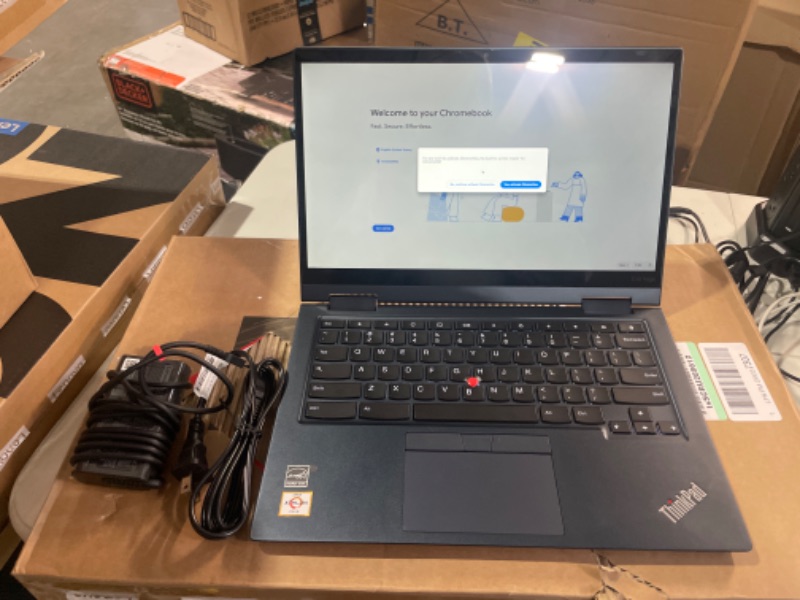 Photo 2 of Lenovo THINKPAD C13 Yoga GEN 1 CHROMEBOOK, AMD ATHLON Gold 3150C (2.40GHZ, 1MB), 13.3 1 4GB