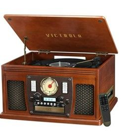 Photo 1 of ***SEE NOTES*** 
Victrola Navigator 8-in-1 Classic Bluetooth Record Player with USB Encoding, Mahogany