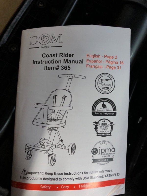 Photo 3 of **SEE NOTES**
Dream On Me Lightweight And Compact Coast Rider Stroller With One Hand Easy Fold, 