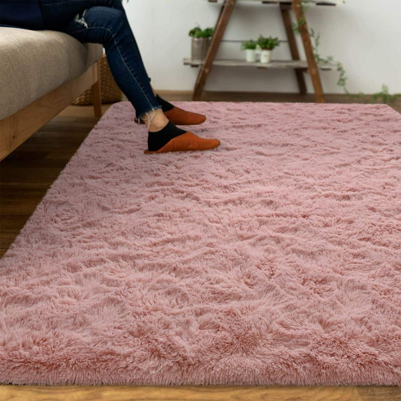 Photo 1 of ***USED*** Soft Pink Shag Rug