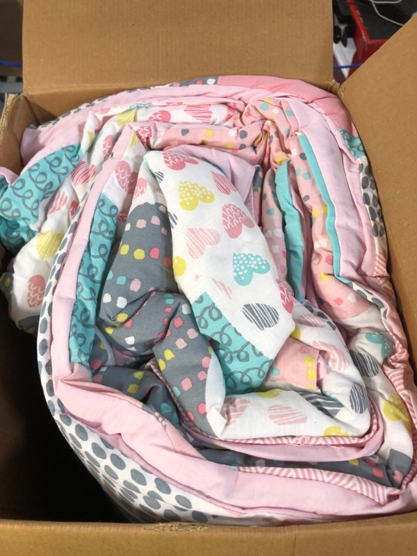 Photo 3 of ***USED*** Urban Habitat Kids Harmony Cotton 4-Piece Pink Unicorn Comforter Set, Full/Queen
