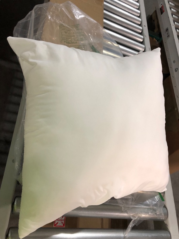 Photo 1 of ***USED*** White Throw Pillow, 18 x 18 in