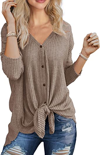 Photo 1 of IWOLLENCE Women's Waffle Knit Tunic