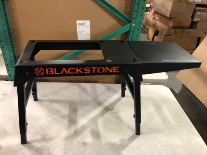 Photo 3 of Blackstone Universal Griddle Stand with Adjustable Leg and Side Shelf - Made to fit 17” or 22” 