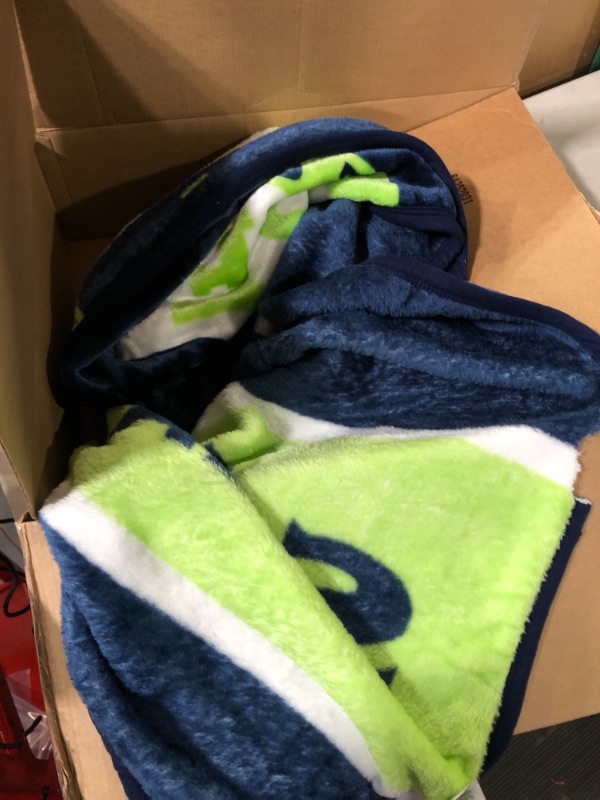 Photo 3 of **SEE NOTES**
Northwest NFL Unisex-Adult Raschel Throw Blanket Seattle Seahawks 60" x 80" 12th Man