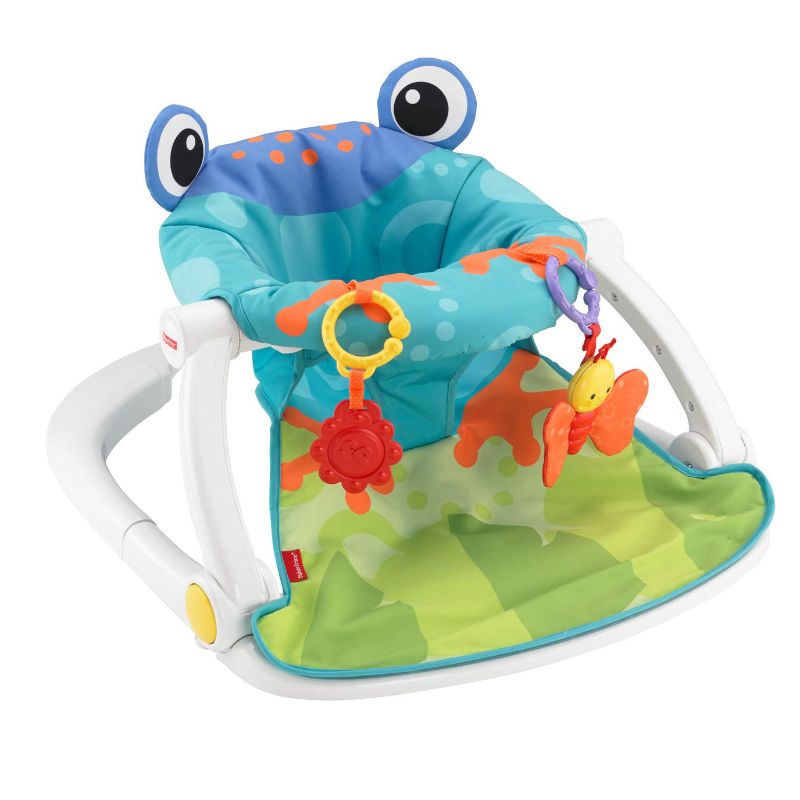 Photo 1 of Fisher-Price Sit-Me-Up Floor Seat - Frog, portable baby chair with toys