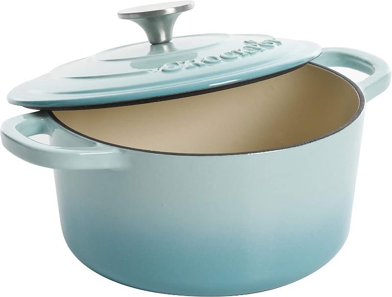 Photo 1 of Crock-Pot Artisan Round Enameled Cast Iron Dutch Oven