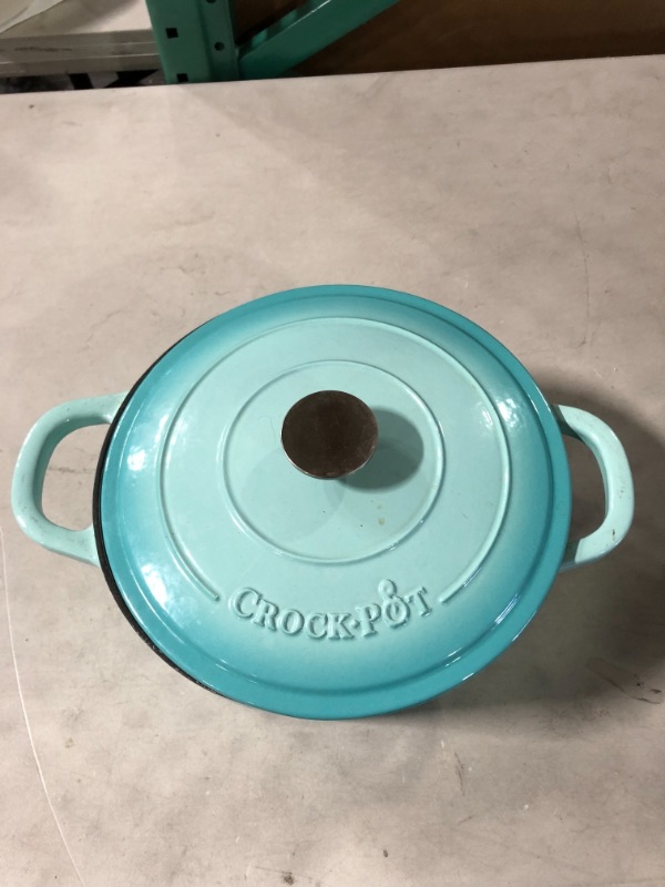 Photo 5 of Crock-Pot Artisan Round Enameled Cast Iron Dutch Oven