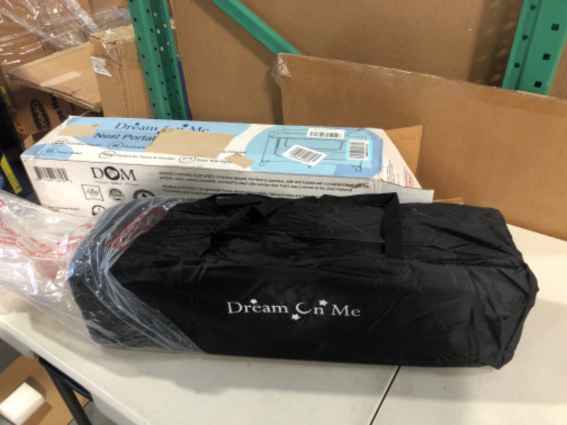 Photo 1 of Dream On Me Nest Portable Play Yard With Carry Bag And Shoulder Strap, Black (new)