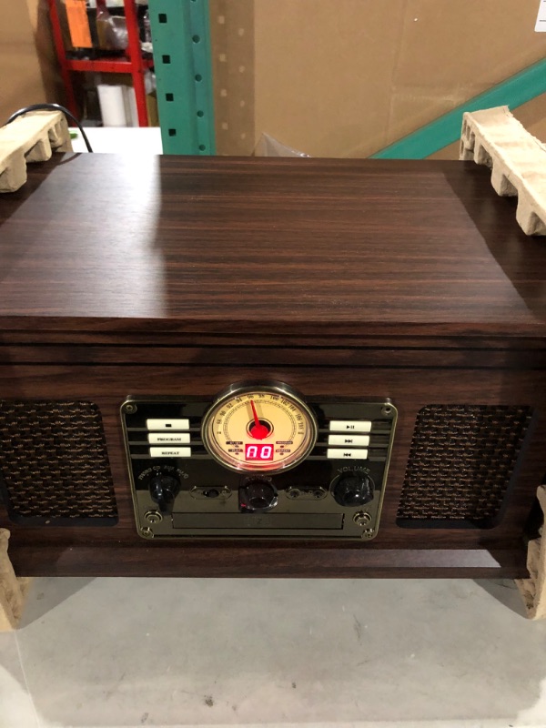 Photo 4 of Victrola Nostalgic 6-in-1 Bluetooth Record Player & Multimedia Center with Built-in Speakers