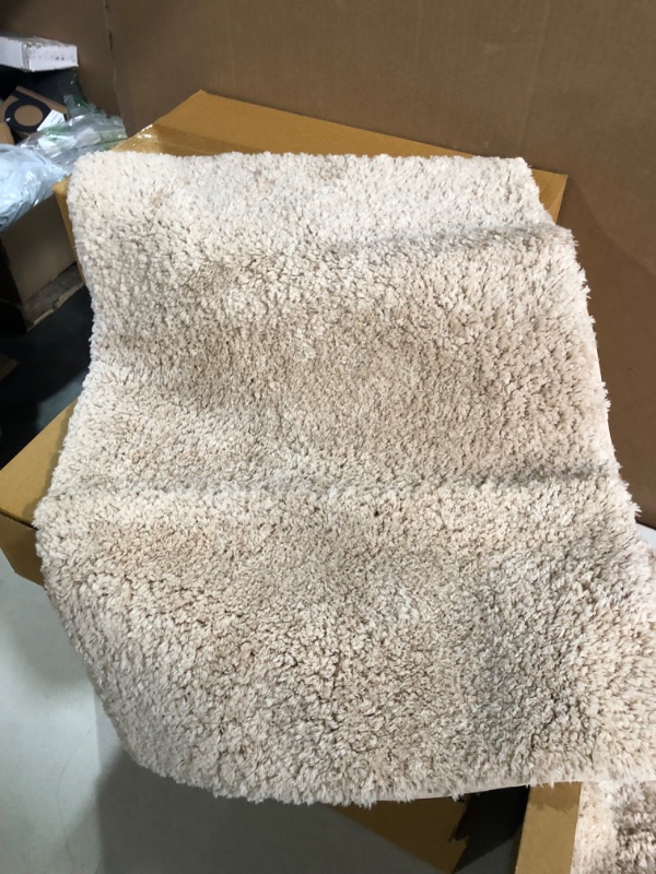 Photo 2 of Amazon Basics Non-Slip Microfiber Shag Bathroom Rug Mat,