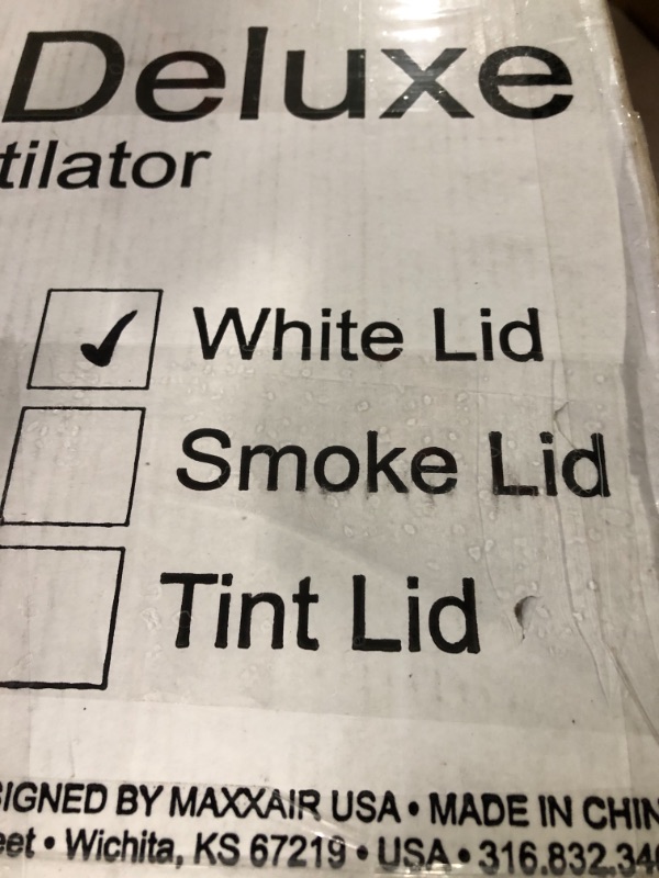 Photo 4 of Maxxair 00-05100K MaxxFan Ventillation Fan with White Lid and Manual Opening Keypad Control