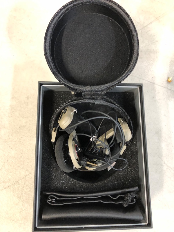 Photo 2 of Koss Porta Pro Limited Edition Rhythm Beige On-Ear Headphones, in-Line Microphone, Volume Control and Touch Remote Control, Includes Hard Carrying Case, Wired with 3.5mm Plug, Rhythm Beige