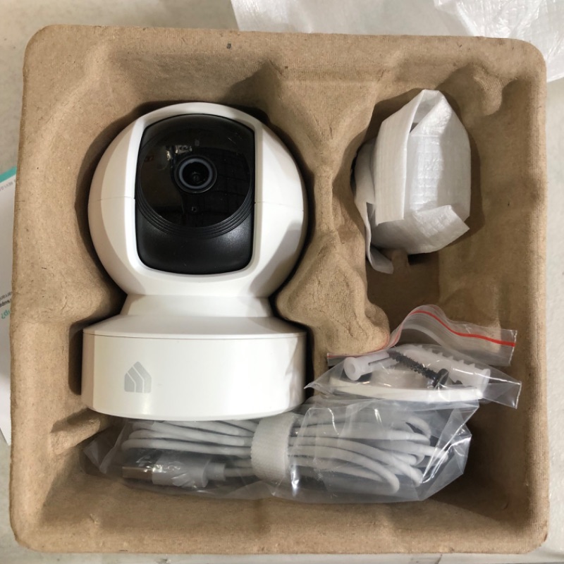 Photo 2 of Kasa Indoor Pan/Tilt Smart Security Camera, 1080p HD Dog Camera 2.4GHz with Night Vision, Motion Detection for Baby and Pet Monitor, Cloud & SD Card Storage, Works with Alexa & Google Home (EC70) Pan/Tilt Camera New 1080P