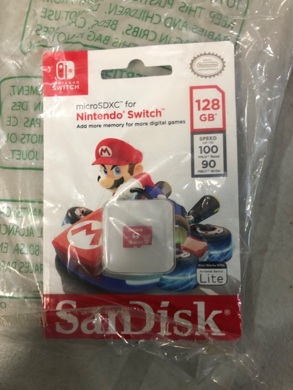 Photo 2 of SanDisk 128GB microSDXC-Card, Licensed for Nintendo-Switch 