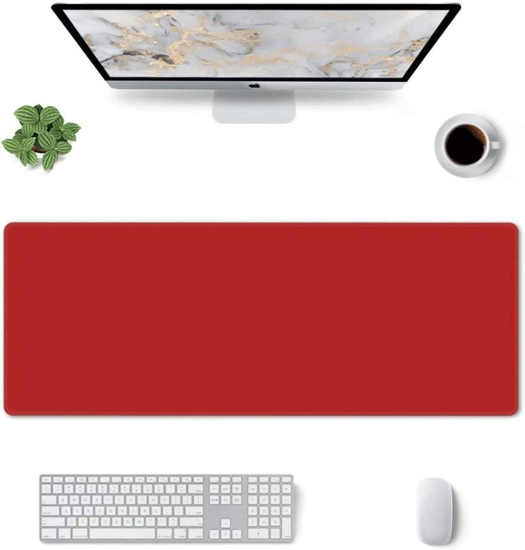 Photo 1 of See notes. Red Extended Large Gaming Desk Mat (Unknown Manufacturer)