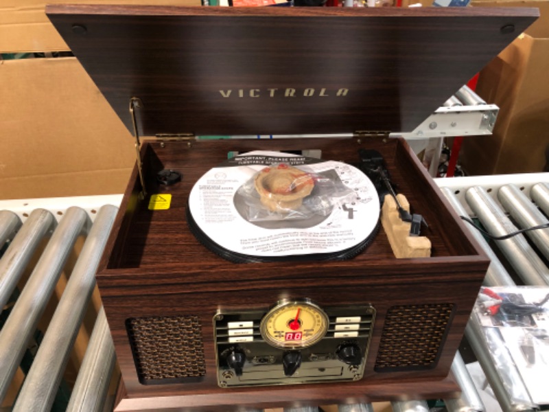 Photo 2 of Victrola 6-in-1 Bluetooth Record Player & Multimedia Center with Built-in Speakers