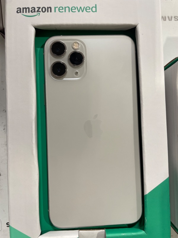Photo 1 of Apple iPhone 11 Pro, 256GB, Silver - Fully Unlocked (Renewed Premium) 256GB Silver Unlocked Renewed Premium