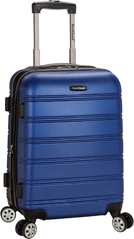 Photo 1 of *see notes!* Rockland Melbourne Hardside Expandable Spinner Wheel Luggage, Blue, Carry-On 20-Inch