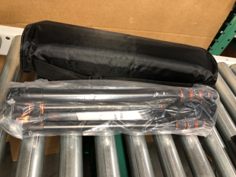 Photo 1 of Camera Tripod, 80/84 inches Heavy Duty Tripod, 360 Degree Ball Head, 35 lbs Loads Orange