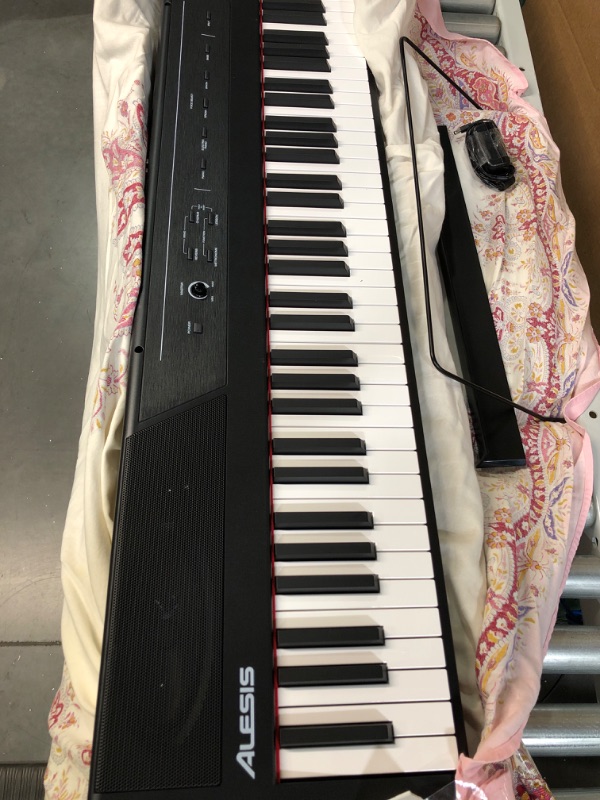 Photo 3 of Alesis Recital – 88 Key Digital Piano Keyboard with Semi Weighted Keys, 2x20W Speakers, 5 Voices, Split, Layer and Lesson Mode, FX and Piano Lessons Recital Piano Only