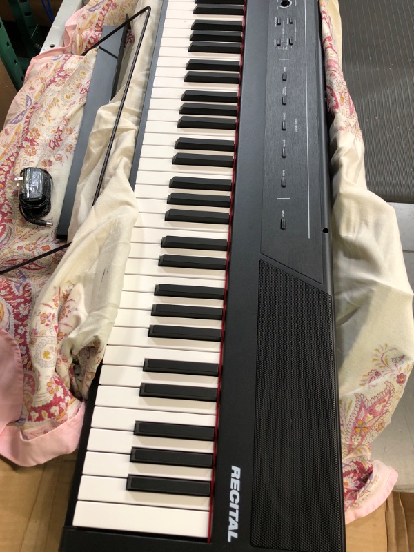 Photo 4 of Alesis Recital – 88 Key Digital Piano Keyboard with Semi Weighted Keys, 2x20W Speakers, 5 Voices, Split, Layer and Lesson Mode, FX and Piano Lessons Recital Piano Only