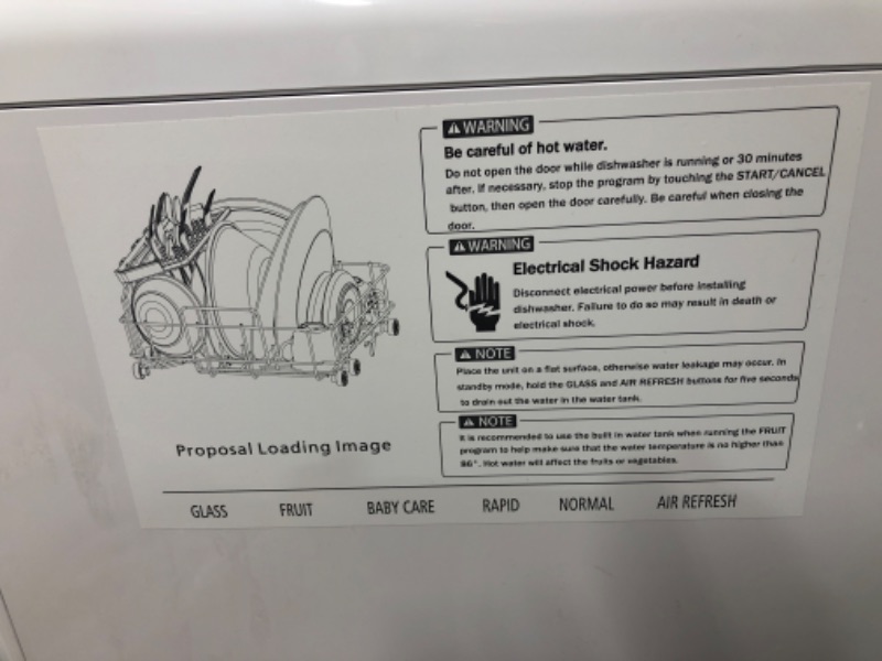 Photo 6 of Farberware Professional Portable Dishwasher White, FDW05ASBWHA