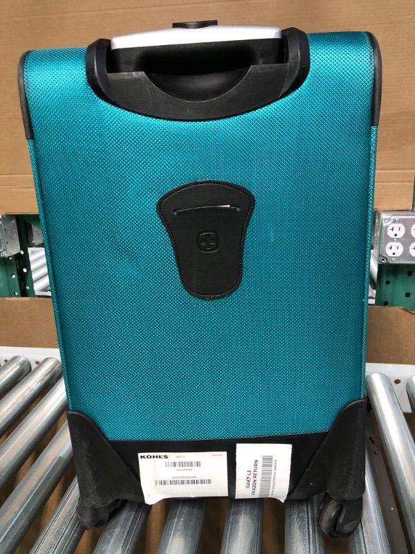 Photo 4 of SwissGear Teal 21- Inch Carry on Sofside Spinner Suitcase