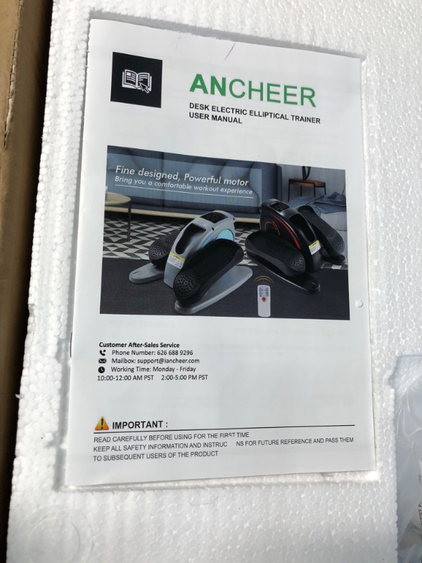 Photo 2 of *BRAND NEW* ANCHEER Under Desk Elliptical Machine, Pedal Bike Exerciser, Electric Under Desk Elliptical Machine Trainer 