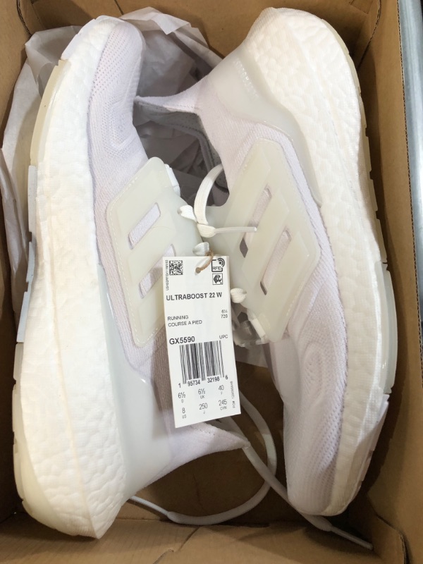 Photo 3 of *NEW* adidas Women's Ultraboost 22 Running Shoe 8 White/White/Crystal White