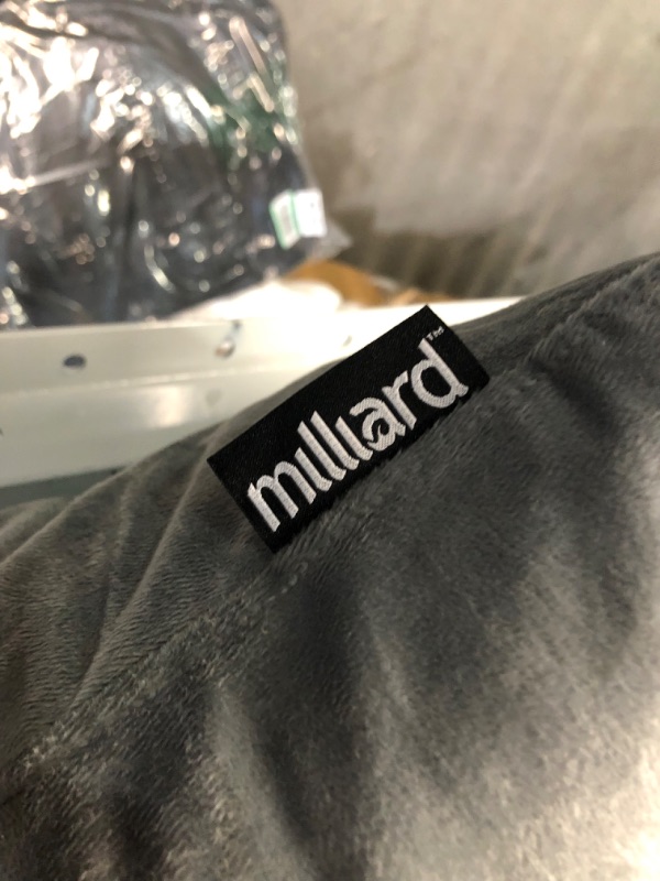 Photo 6 of **USED/SEE NOTES** Milliard Extra Large Reading Pillow with Shredded Memory Foam, Wedge Back Rest Pillow with Removable Cover –24x18 inches (Velour Grey)