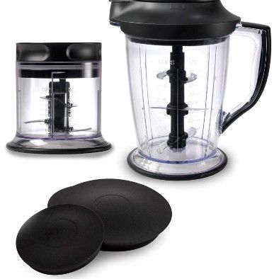 Photo 1 of **NO MOTOR/SEE NOTES**** Ninja QB1004 Blender/Food Processor, 48oz Pitcher, 16oz Chopper Bowl