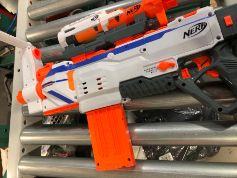 Photo 5 of **USED/SEE NOTES** Nerf Modulus Regulator Fully Motorized Blaster, 3 Firing Modes, 2X 12-Dart Clips