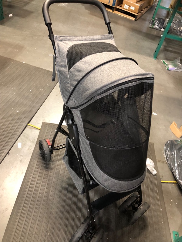 Photo 2 of *USED** "Pet Gear No-Zip Happy Trails Lite Pet Stroller BLACK & GREY