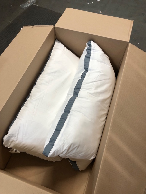 Photo 2 of *USED/LOOK NEW** Utopia Bedding Bed Pillows for Sleeping King Size (Grey), Set of 2