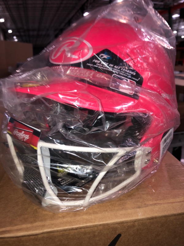 Photo 2 of Rawlings | COOLFLO HIGHLIGHTER Batting Helmet with Facemask