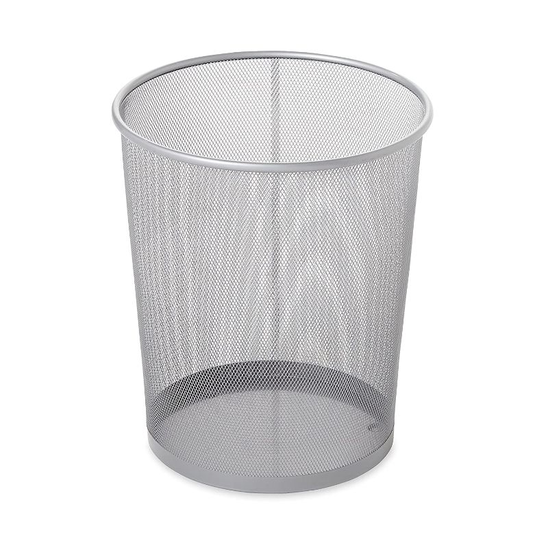 Photo 1 of Rubbermaid Commercial Products Concept Collection Mesh Metal Trash Can