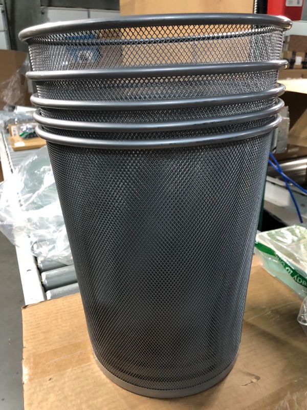 Photo 2 of Rubbermaid Commercial Products Concept Collection Mesh Metal Trash Can