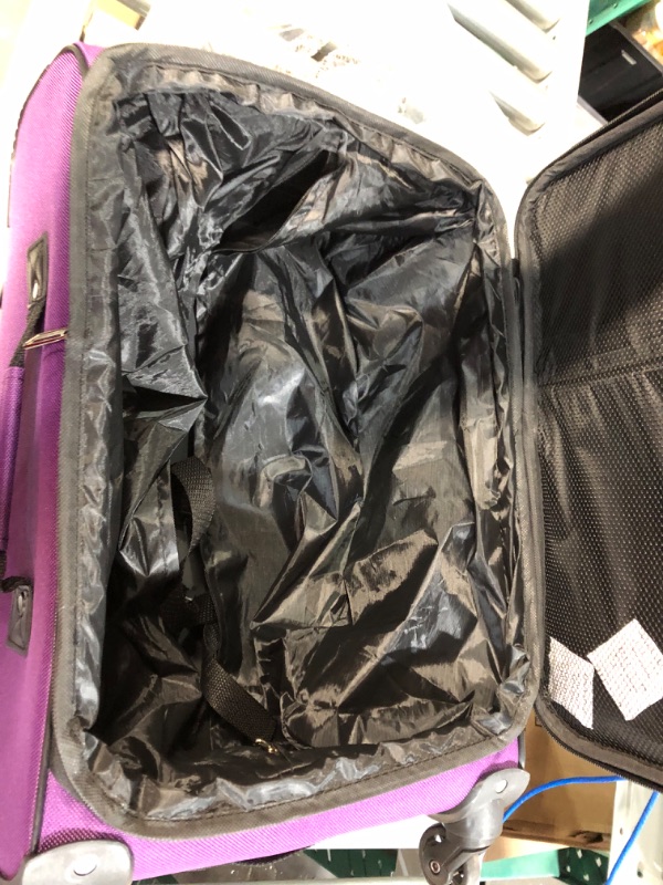 Photo 4 of **SEE NOTES**
U.S. Traveler Rio Rugged Fabric Expandable Carry-on Luggage Set 4 Wheel Purple