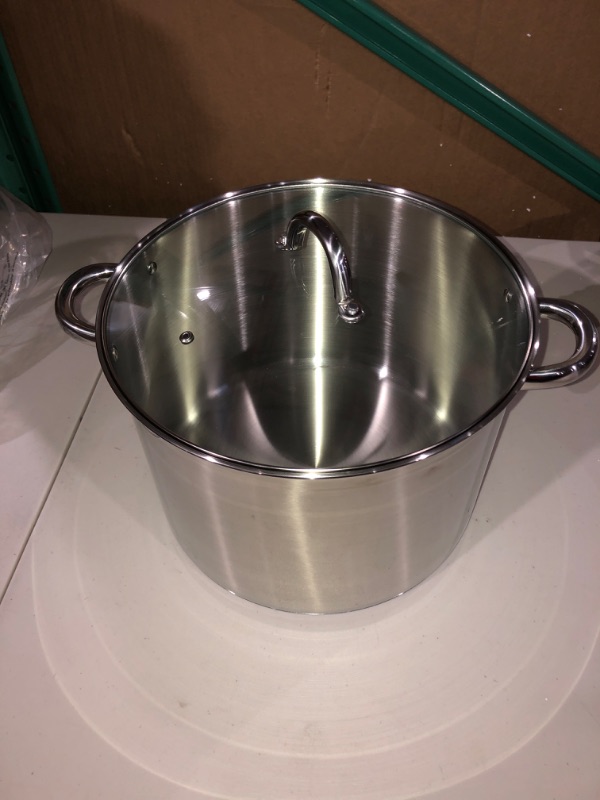 Photo 2 of Cook N Home 16 Quart Stockpot with Lid, Stainless Steel 16 Qt