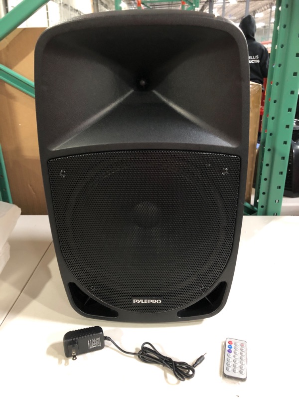 Photo 2 of ** PLEASE READ COMMENTS** 1200W Portable Bluetooth PA Speaker - 12’’ Subwoofer, LED Battery Indicator Lights W/Built-In Rechargeable Battery, MP3/USB/SD Card Reader, and UHF-