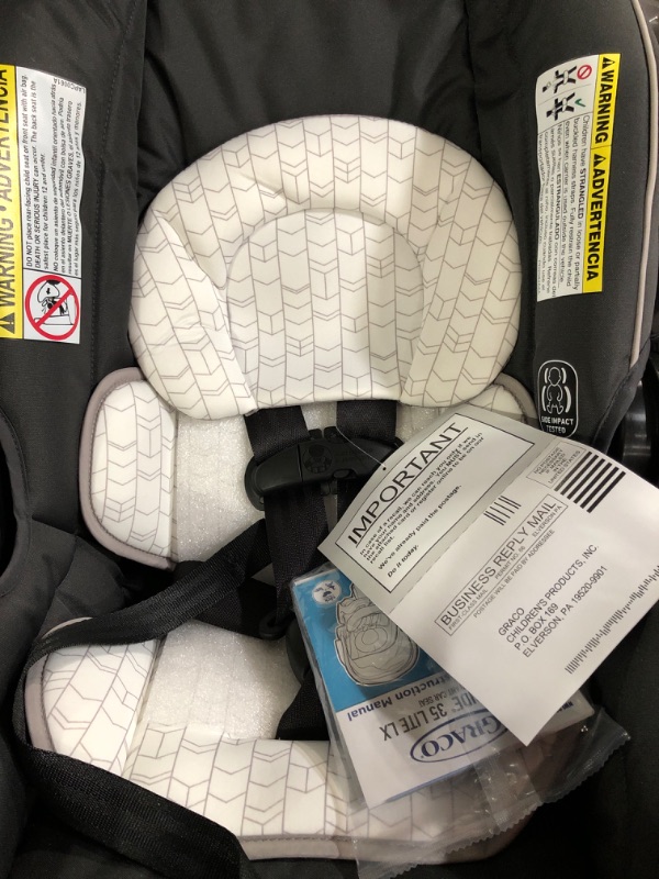 Photo 3 of Graco Modes Element Travel System, Includes Baby Stroller with Reversible Seat, Extra Storage, Child Tray and SnugRide 35 Lite LX Infant Car Seat, Redmond Element Redmond