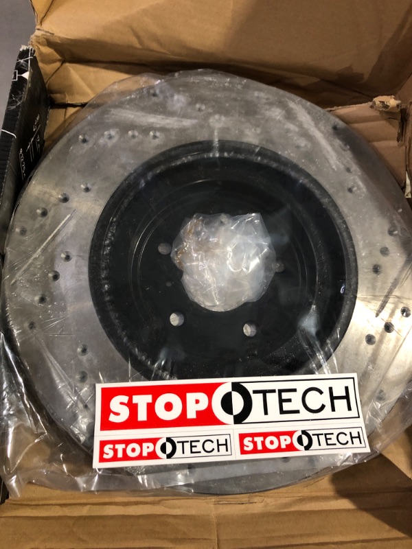 Photo 2 of StopTech 127.42100R Sport Drilled/Slotted Brake Rotor (Front Right)