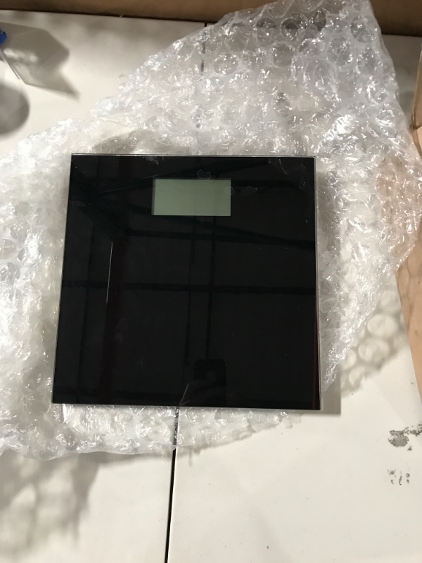 Photo 2 of 500lb Extra Wide, Glass Digital Scale, Talking Bathroom Scale & Voice Display Scale - 500 Pounds Max Weight - Wide Width - Large LCD Display - Tap Auto On & Off Modern - Makes a Great Gift