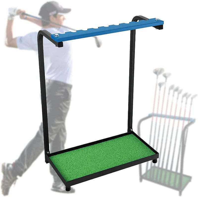 Photo 1 of Club Display Racks Golf Club Set Storage Golf Putter Stand Heavy Duty Metal 9 Putters Organizer Equipment 9-Hole Golf Putter Rack Golf Set Storage