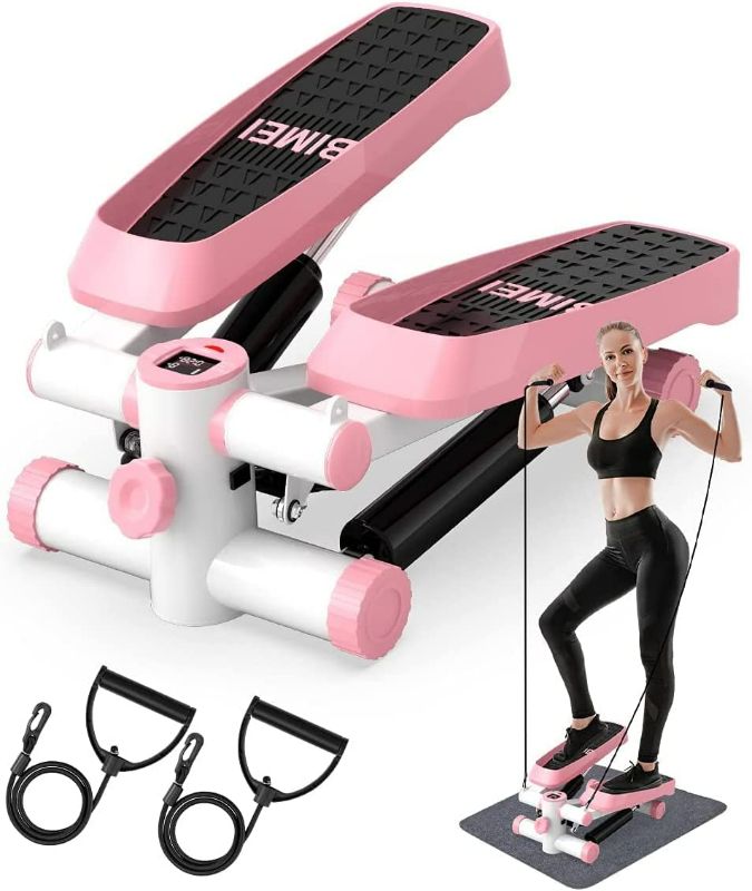 Photo 1 of Tohoyard Mini Exercise Stepper 330lb, Stair Steppers with Display, Aerobic Fitness Stepper Exercise Machine with Resistance Bands Step Fitness Machines for Home Office Workout