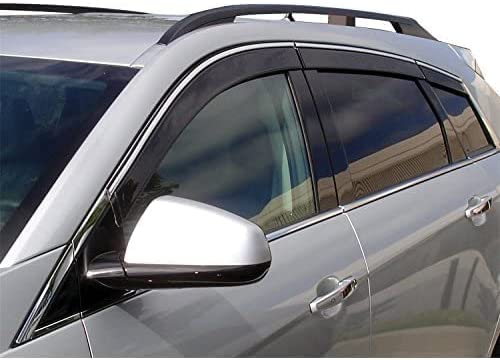 Photo 2 of Auto Ventshade [AVS] Low Profile Ventvisor / Rain Guards | Smoke Color w/ Chrome Trim, 4 pc | 794011 | Fits 2009 - 2015 Nissan Maxima