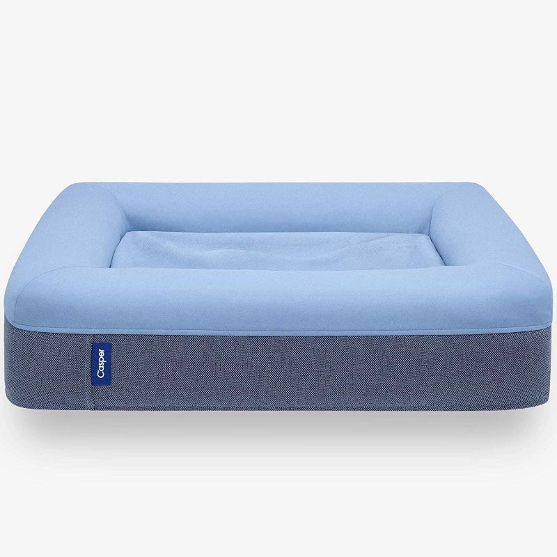 Photo 1 of Casper Dog Bed, Plush Memory Foam, Medium, Blue